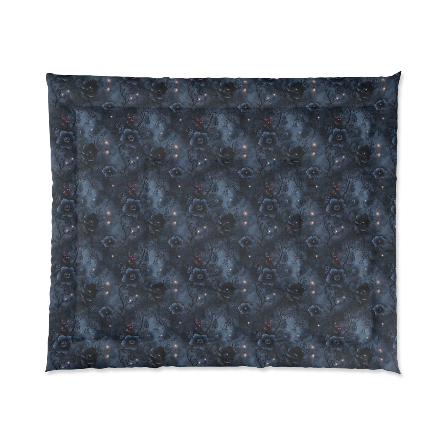 Black Roses & Vines Basic Bedding Set