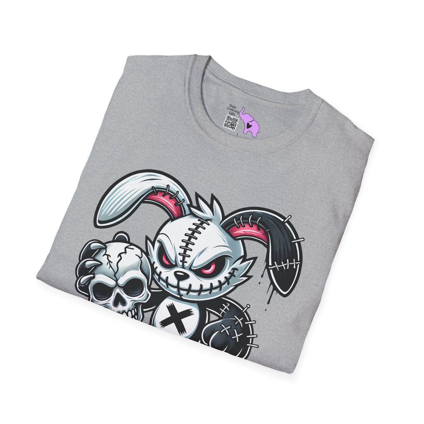 Scary On Voodoo Bunny Adult T-shirt
