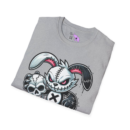Scary On Voodoo Bunny Adult T-shirt
