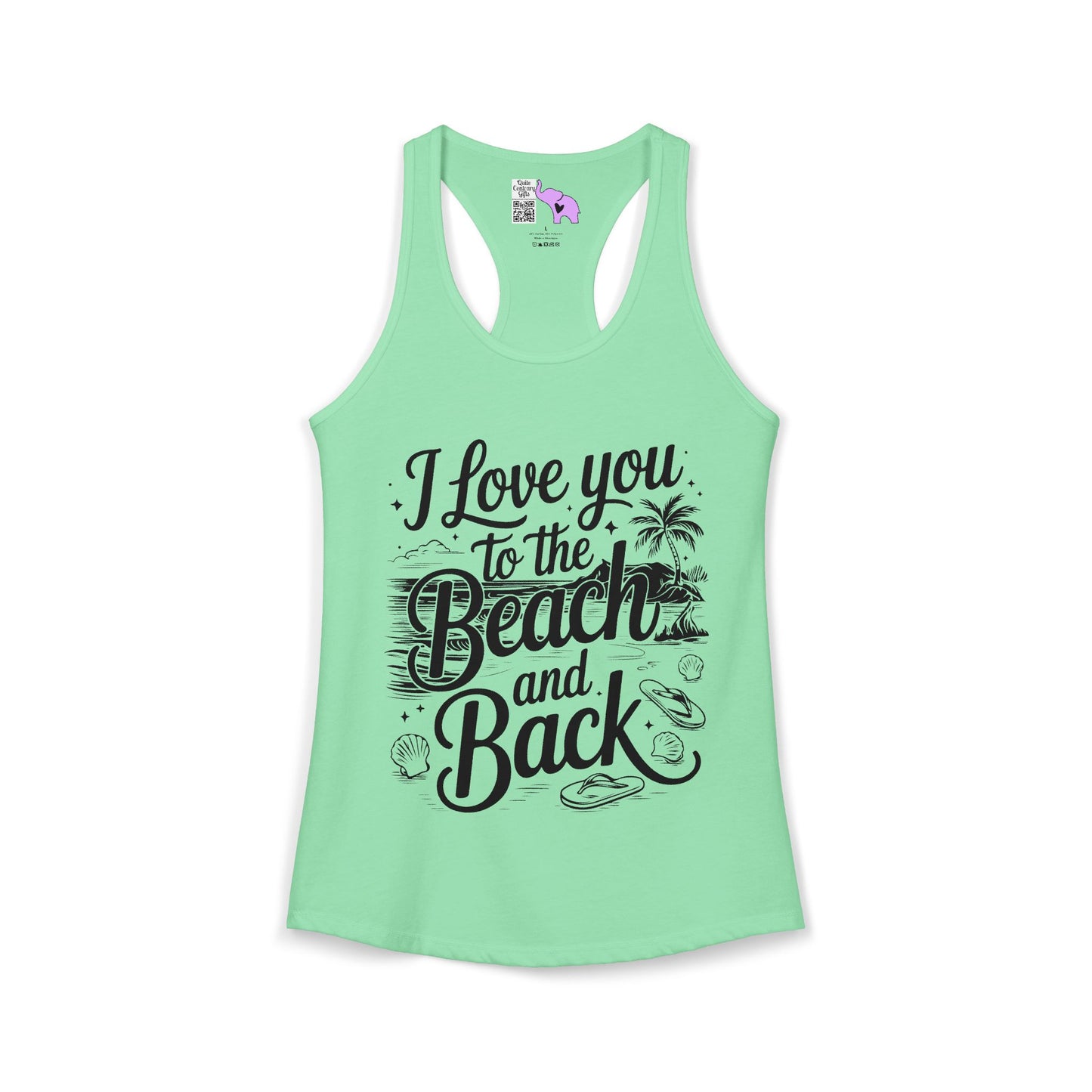 I Love You to the Beach and Back Women's Ideal Racerback Tank