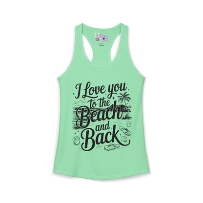 I Love You to the Beach and Back Women's Ideal Racerback Tank