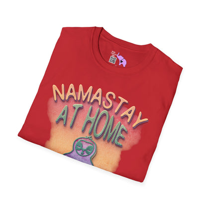 Namastay At Home Adult T-shirt