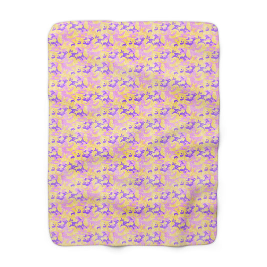 Peach Sorbet Camo Fleece Blanket