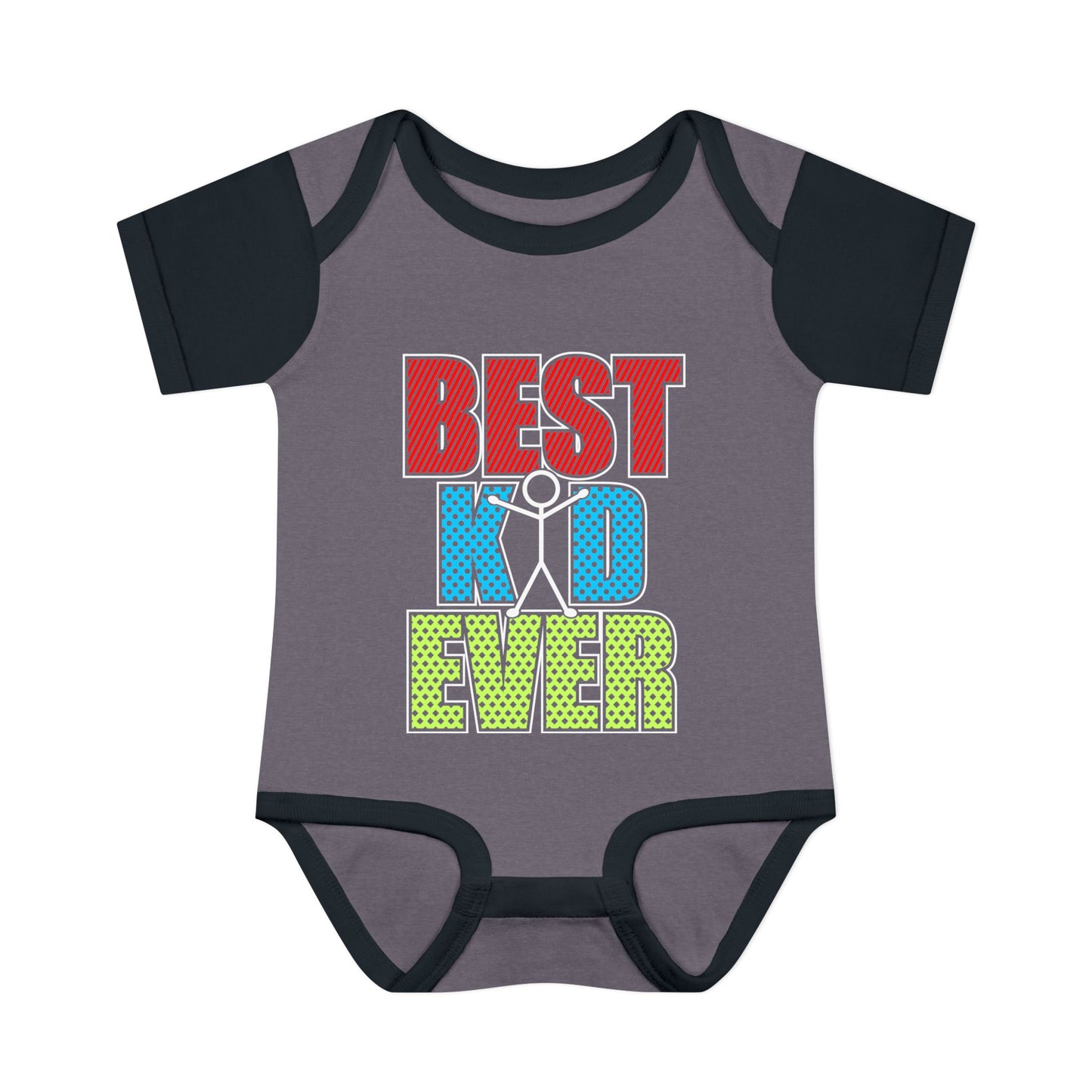 Best Kid Ever (Colorful) Infant Baby Rib Bodysuit