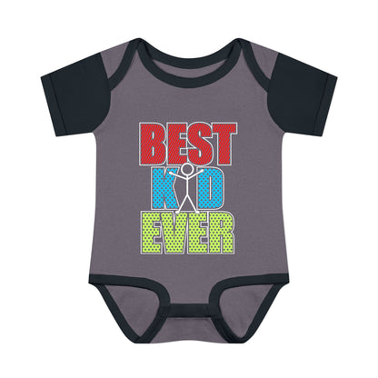 Best Kid Ever (Colorful) Infant Baby Rib Bodysuit