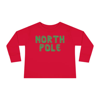 North Pole Toddler Long Sleeve Tee