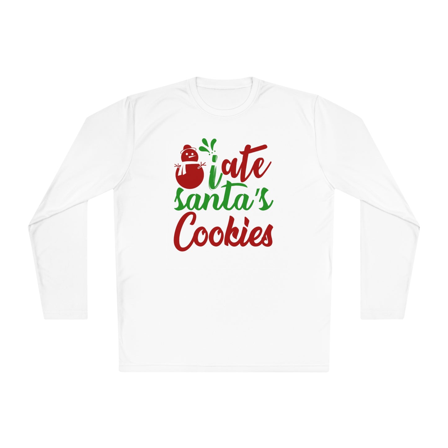 I Ate Santa's Cookies Adult Long Sleeve Tee