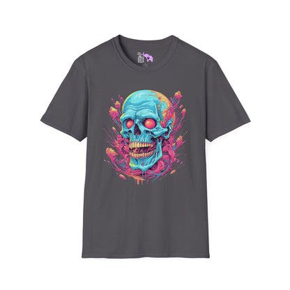 Psycho Skull Adult T-shirt