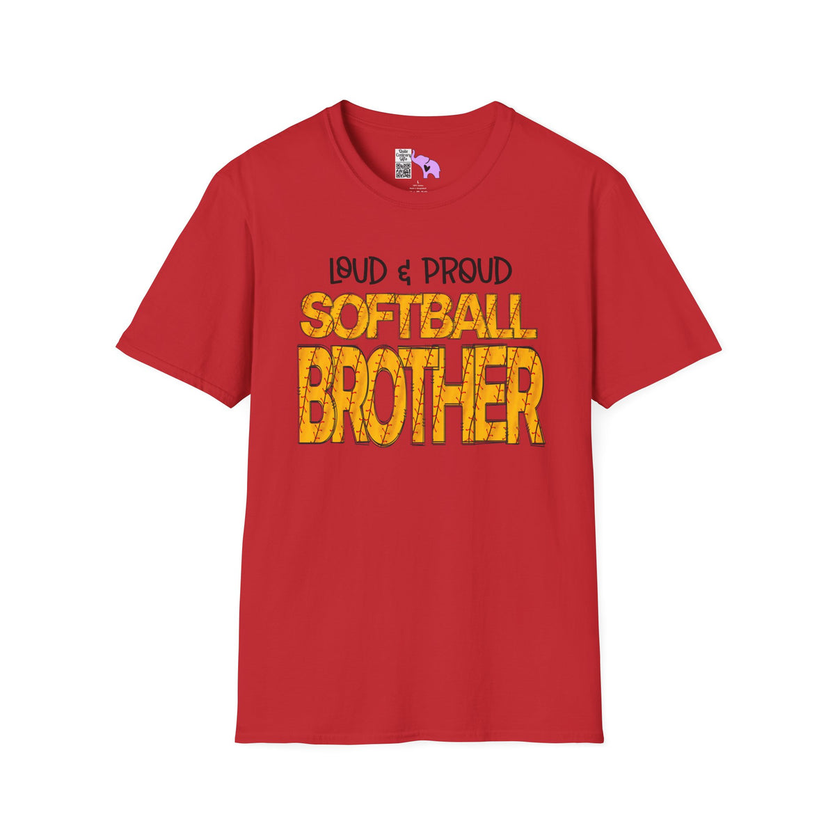 Loud & Proud Softball Brother Adult T-shirt