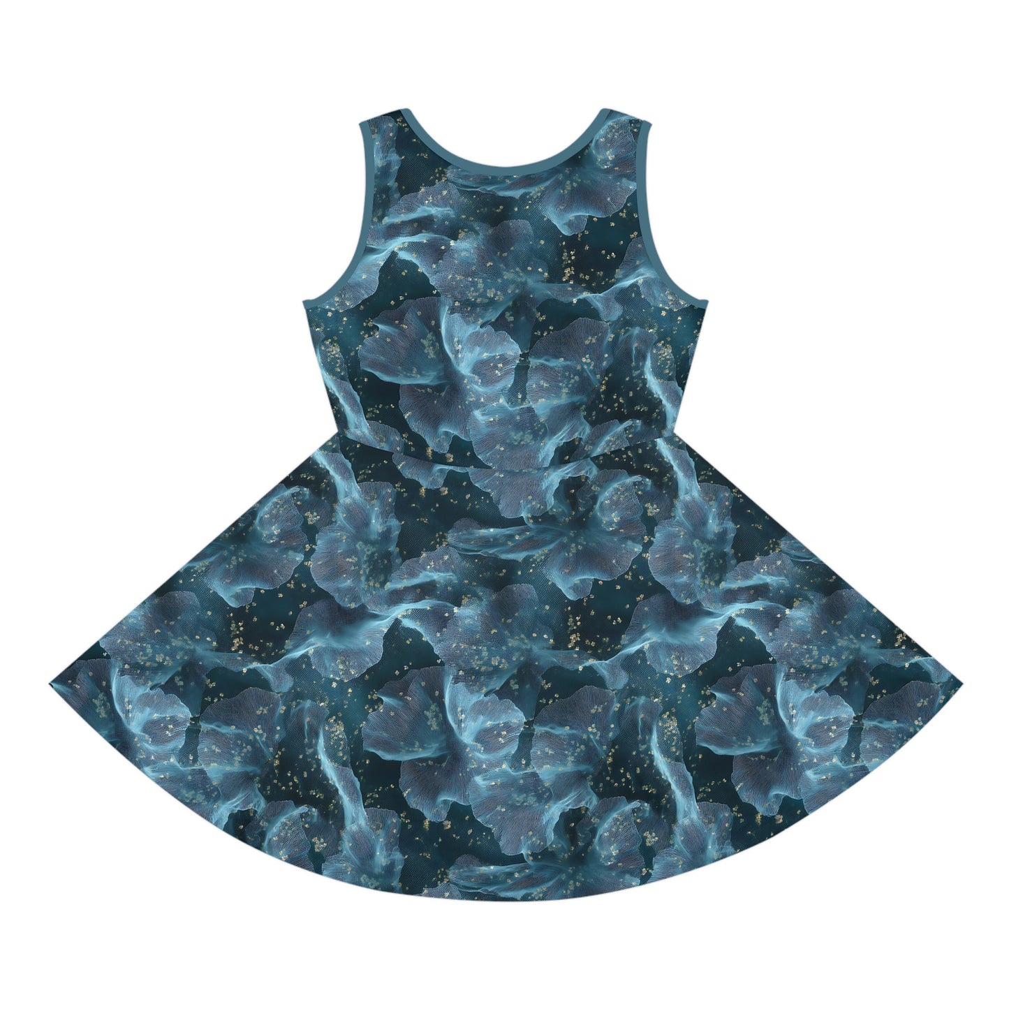 Midnight Sheer & Lace Girls' Sleeveless Sundress
