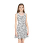 Grunge Scribbles Girls' Sleeveless Sundress