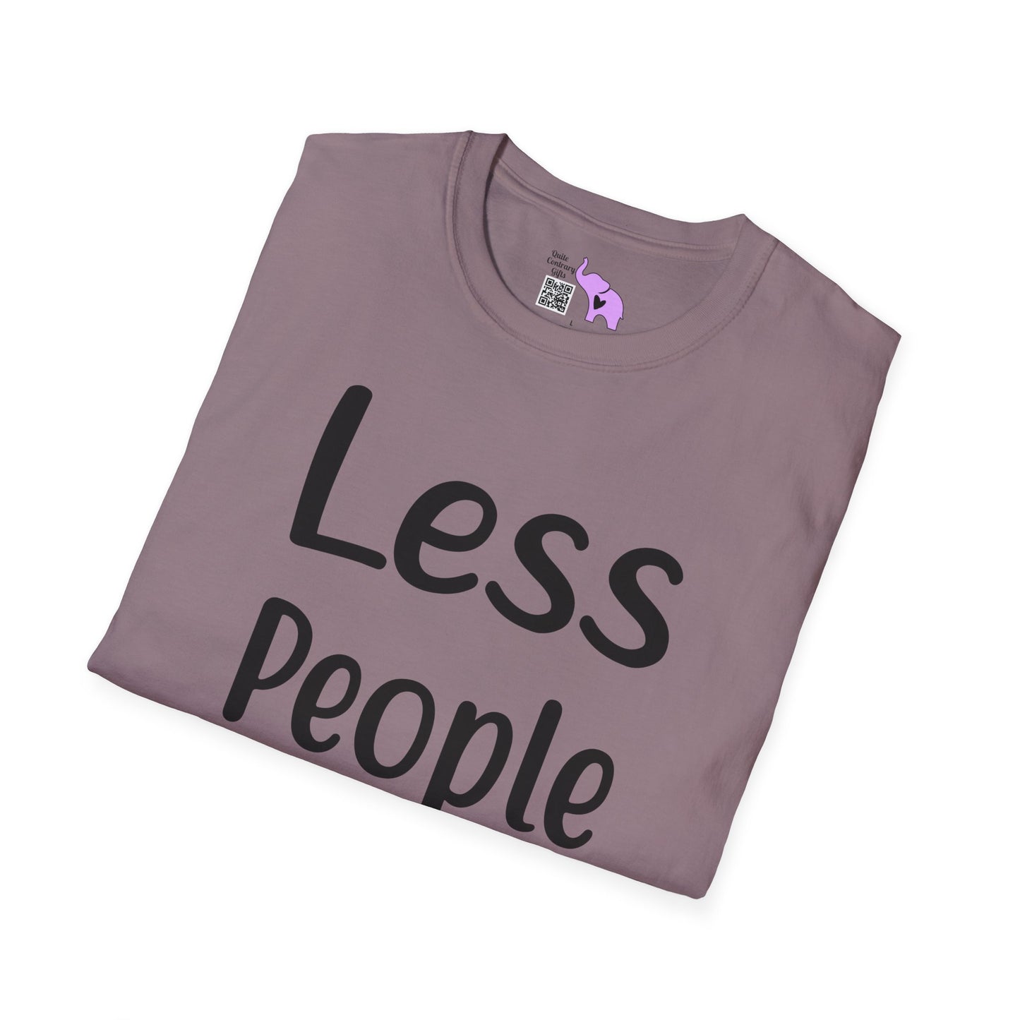 Less People More Cats Adult T-shirt