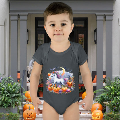 Halloween Unicorn Infant Baby Rib Bodysuit