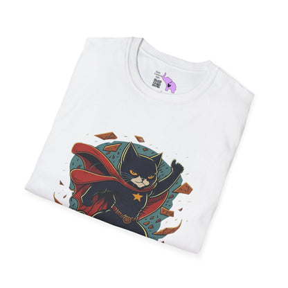 Superhero Cat Adult T-shirt