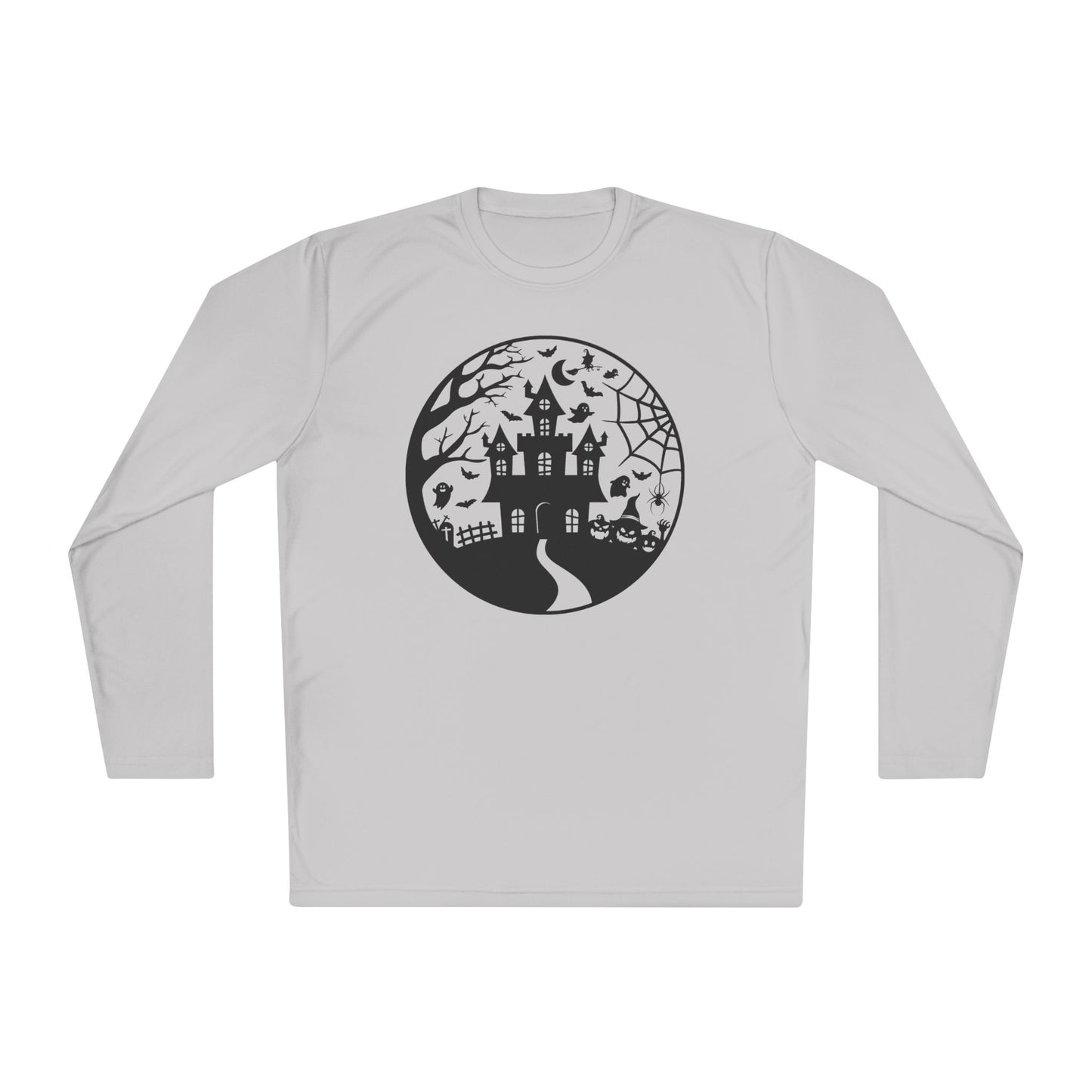 Haunted House on the Hill Adult Long Sleeve Tee
