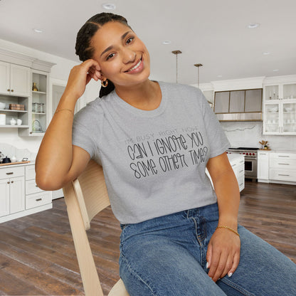I'm Busy Right Now Can I Ignore You Some Other Time Adult T-shirt