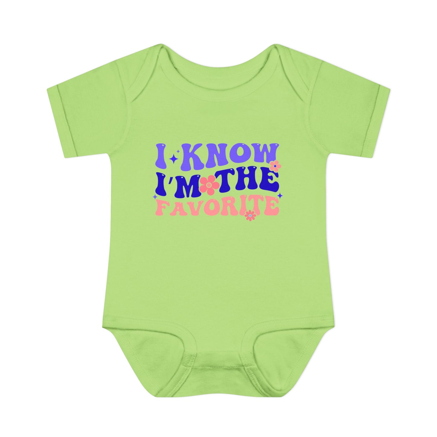 I Know I'm The Favorite Infant Baby Rib Bodysuit