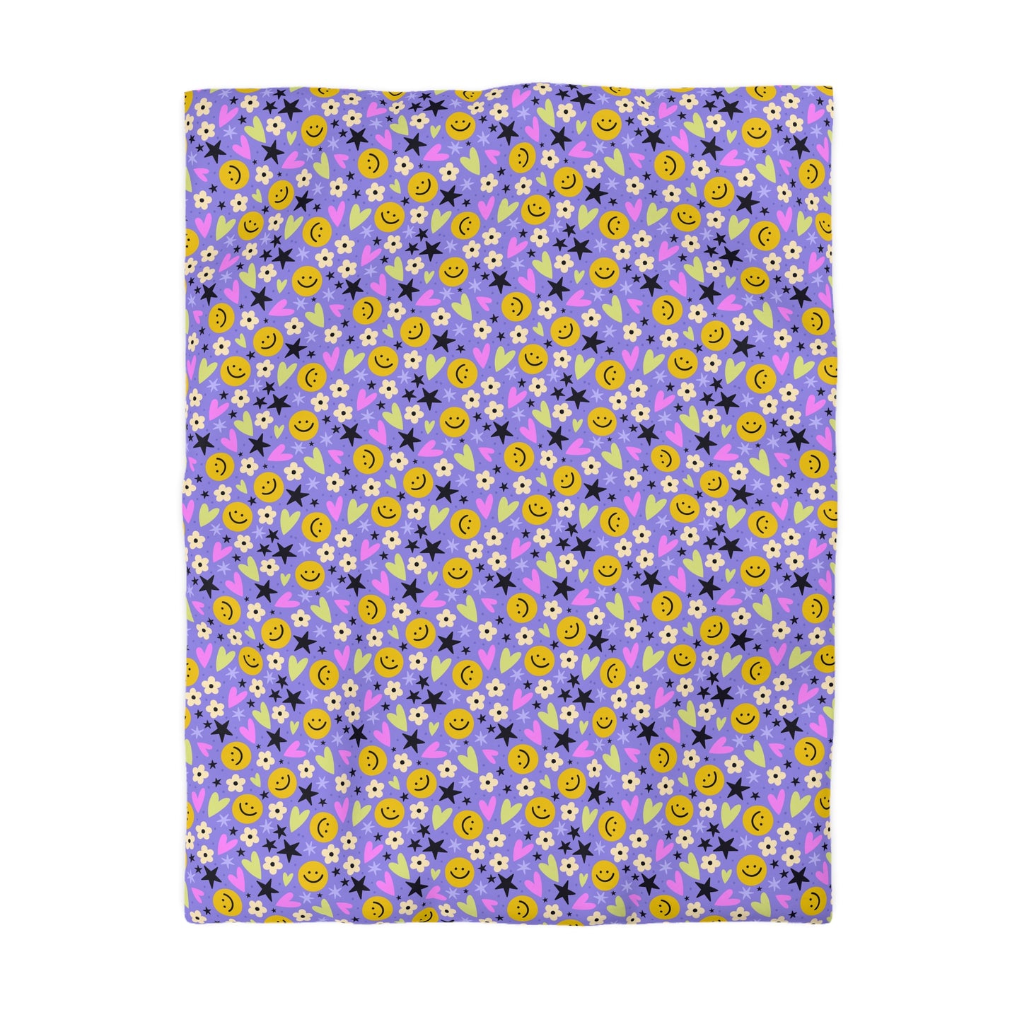 Happy Little Things Microfiber Duvet Cover