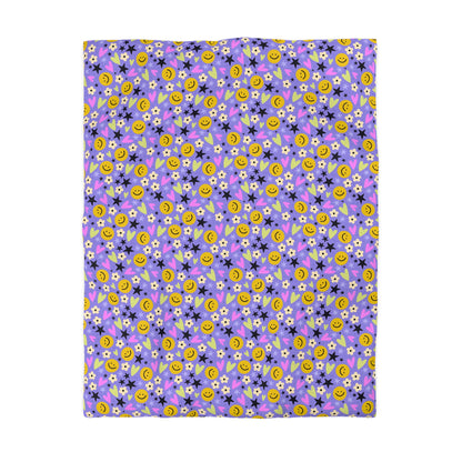 Happy Little Things Microfiber Duvet Cover