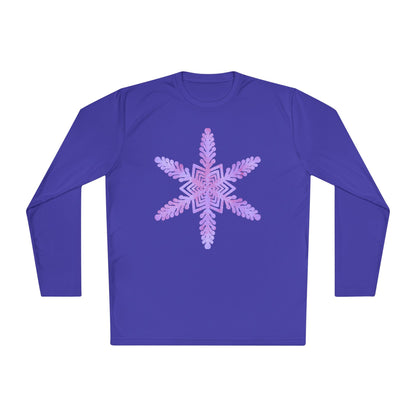 Large Snowflake 2 Adult Long Sleeve Tee