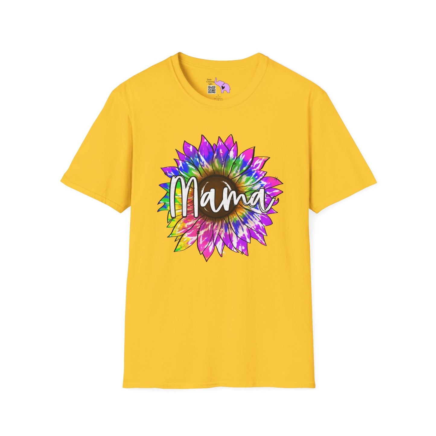 Mama Colorful Sunflower Adult T-shirt