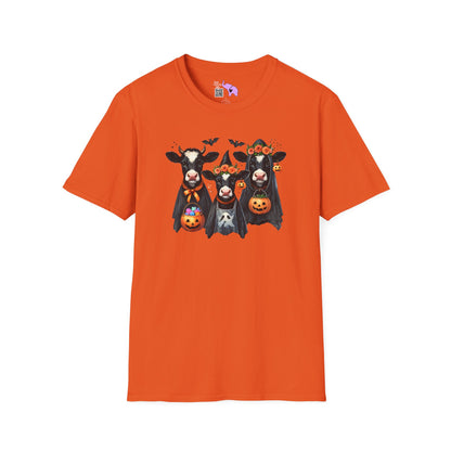 Trick or Treating Cows Adult T-shirt