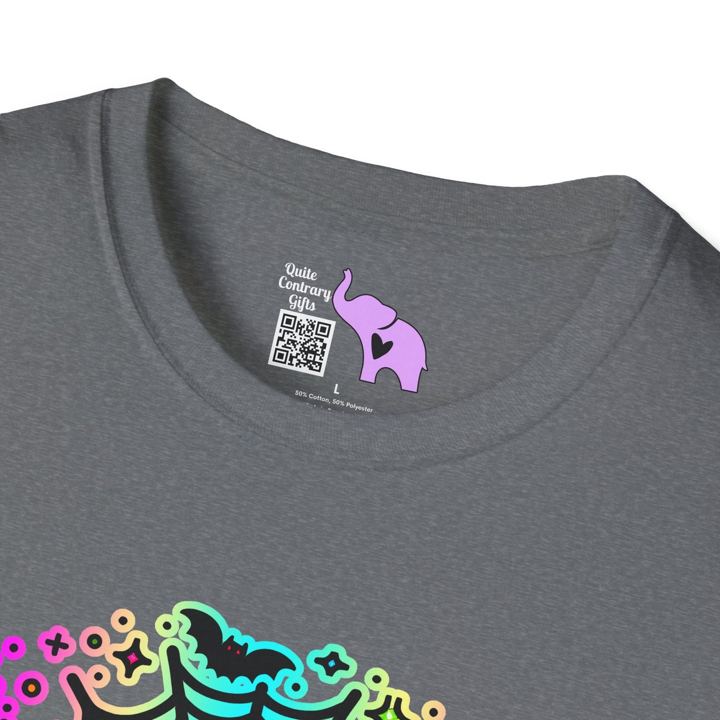 Neon Boo Adult T-shirt