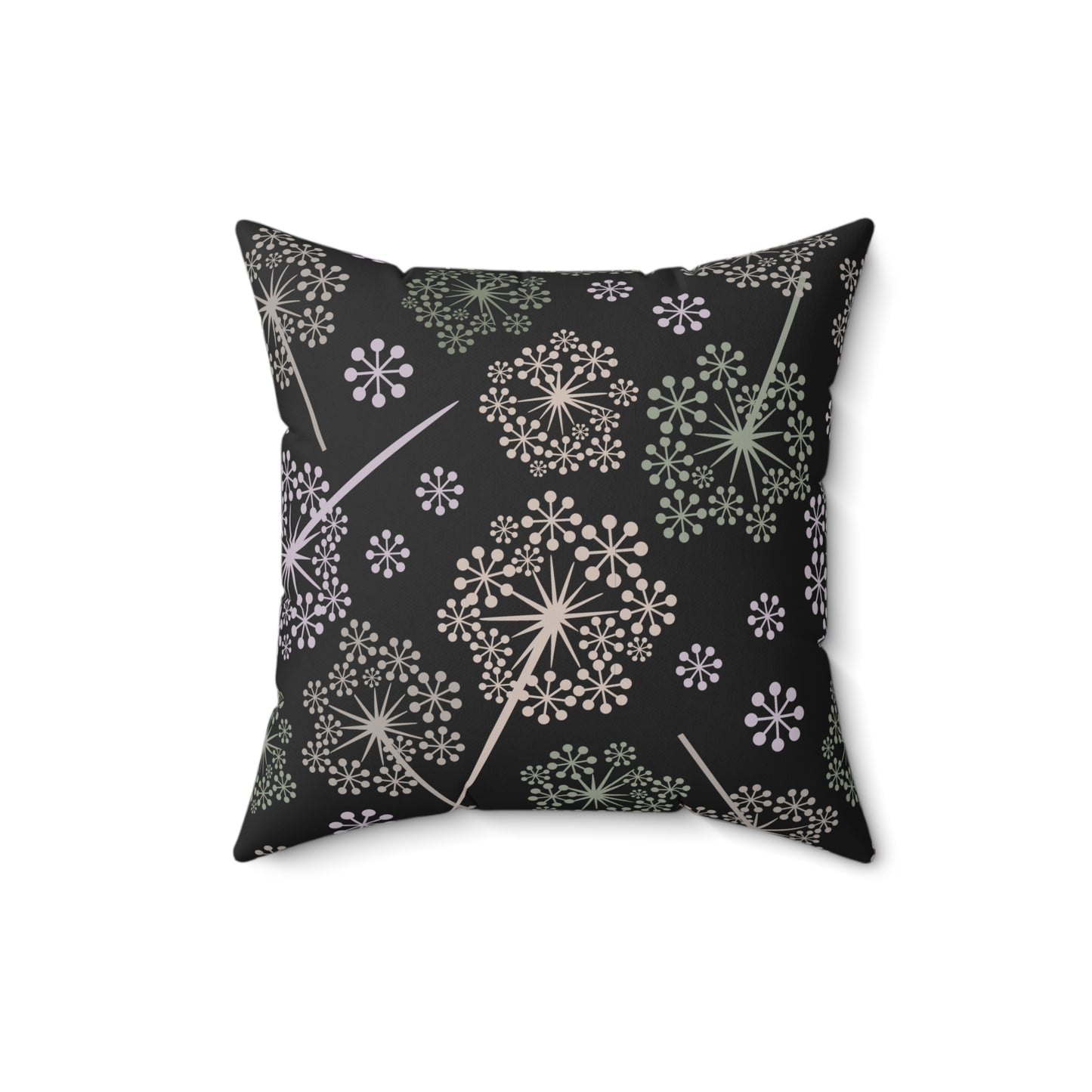 Dandelion Nightfall Throw Pillow