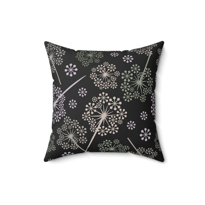 Dandelion Nightfall Throw Pillow