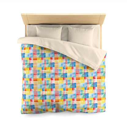 Mosaic Meadows Microfiber Duvet Cover