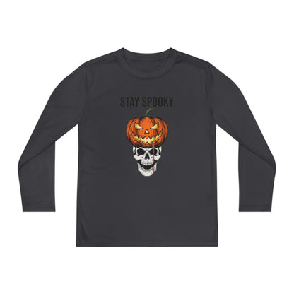 Stay Spooky (Pumpkin/Skull) Youth Long Sleeve Tee