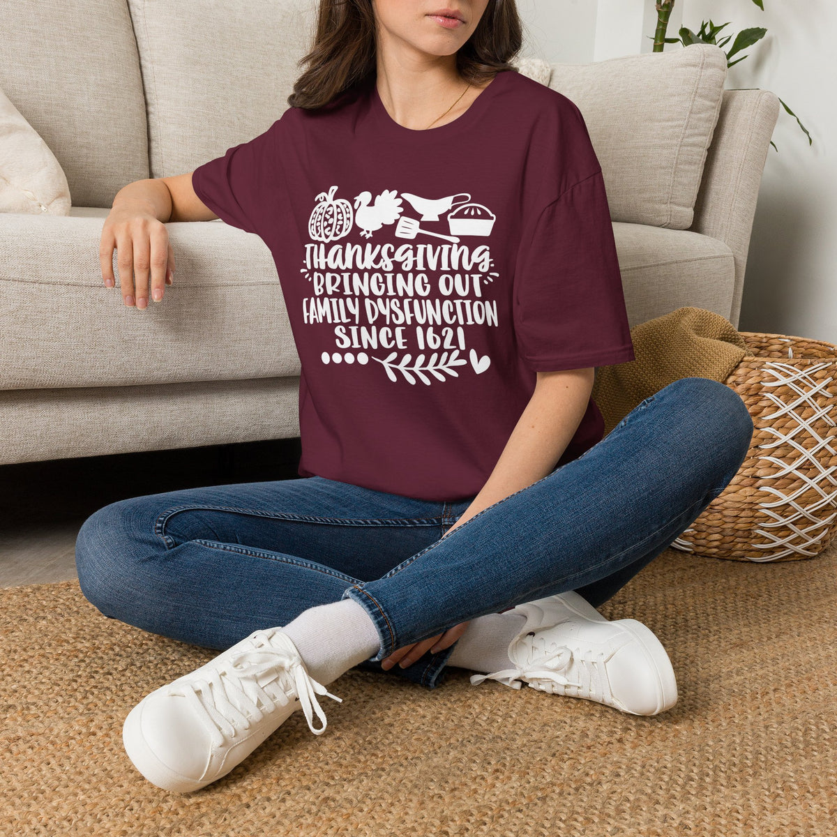 Thanksgiving Bringing Out Family Dysfunction Since 1671 Adult T-shirt