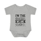 I'm The Reason We Are Late Infant Baby Rib Bodysuit