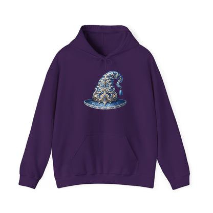 Blue & Silver Witch Hat Heavy Blend™ Hooded Sweatshirt