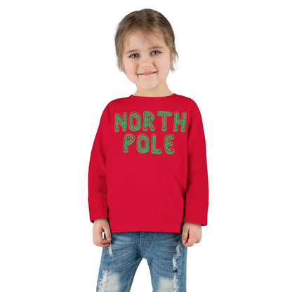 North Pole Toddler Long Sleeve Tee