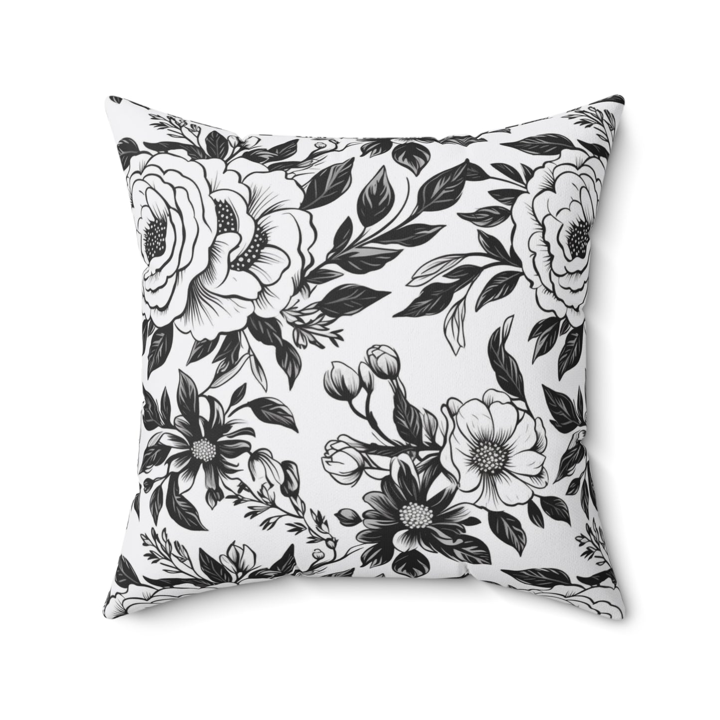 Whispering Blooms Throw Pillow