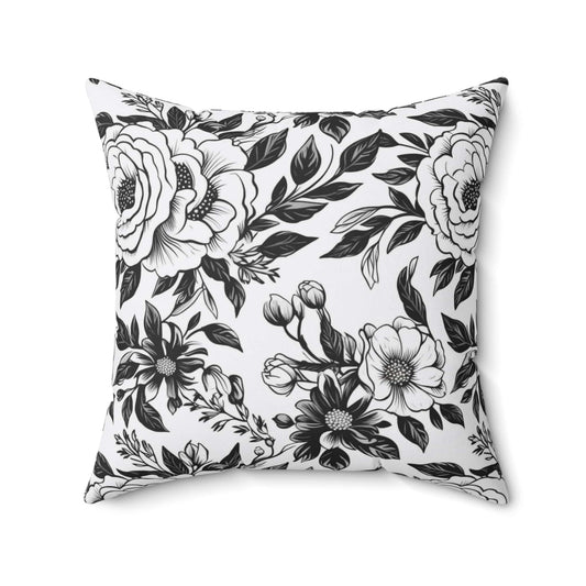 Whispering Blooms Throw Pillow