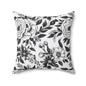 Whispering Blooms Throw Pillow