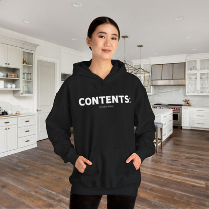 Contents: Invisible Illness Heavy Blend™ Hooded Sweatshirt