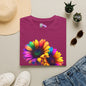 Colorburst Flowers Adult T-shirt