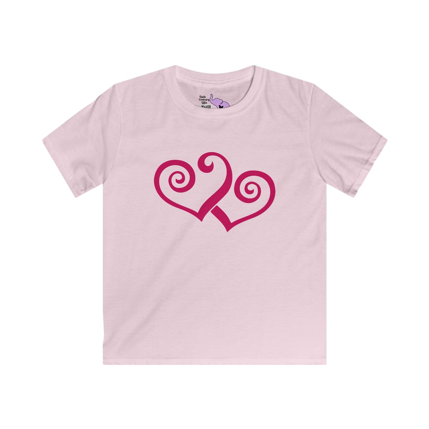 Double Heart Youth Softstyle Tee