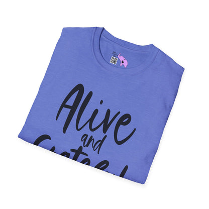 Alive & Grateful Cancer Survivor Adult T-shirt