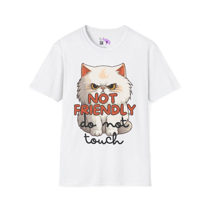 Not Friendly Do Not Touch Cat T-shirt