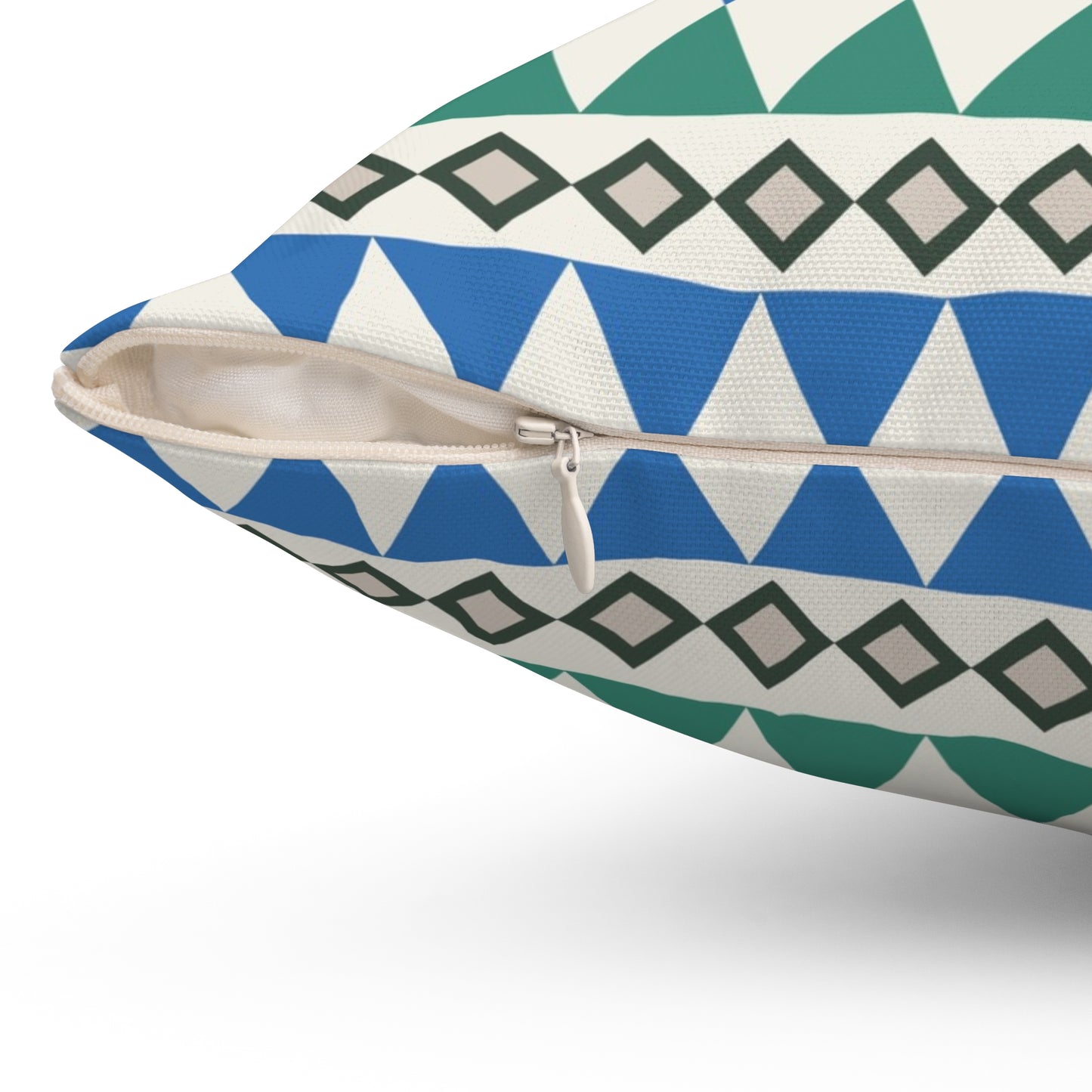 Regal Evergreen Cairn Stripes Throw Pillow