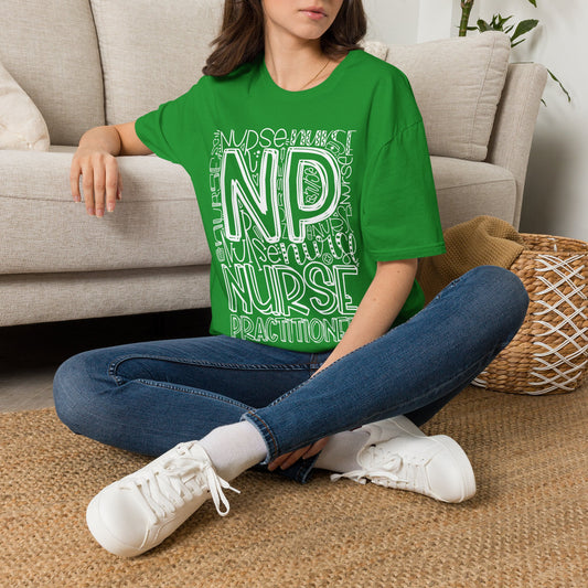 Nurse Practictioner Typography Adult T-shirt