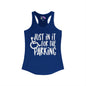 Just In It For The Parking (Wheelchair User) Women's Ideal Racerback Tank