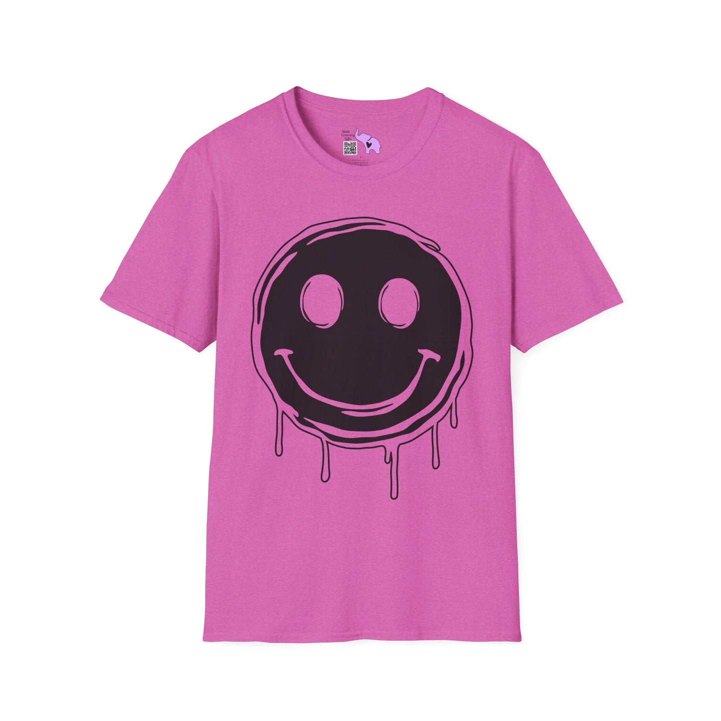 Melty Smiley Face Adult T-shirt