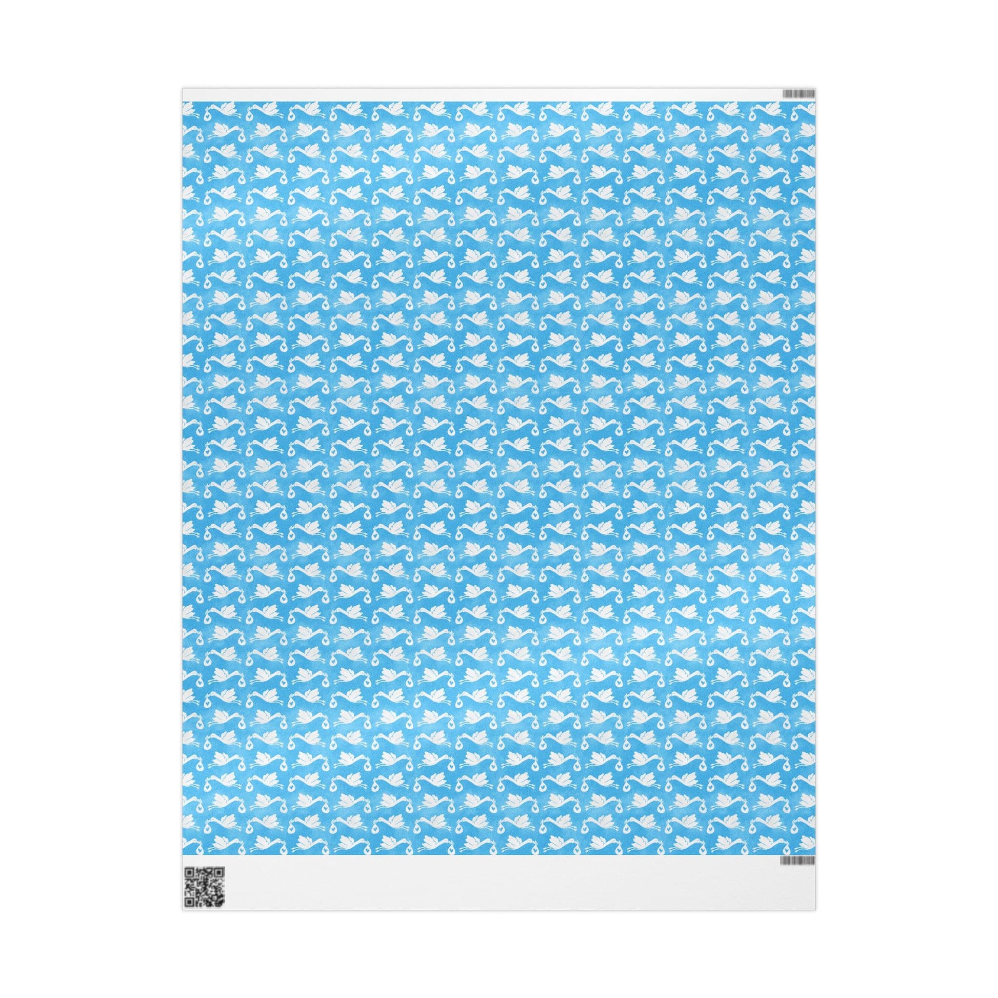 Blue Sky Baby Delivery Wrapping Paper