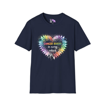 Fight Cancer in All Colors 16 Adult T-shirt