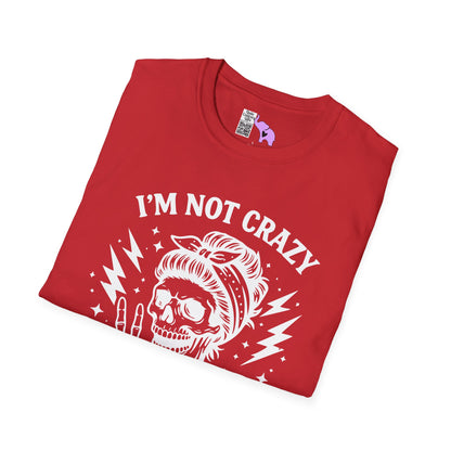 I'm Not Crazy I'm Spicy Adult T-shirt